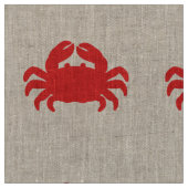 Red Crab Silhouette Stof (Close Up)