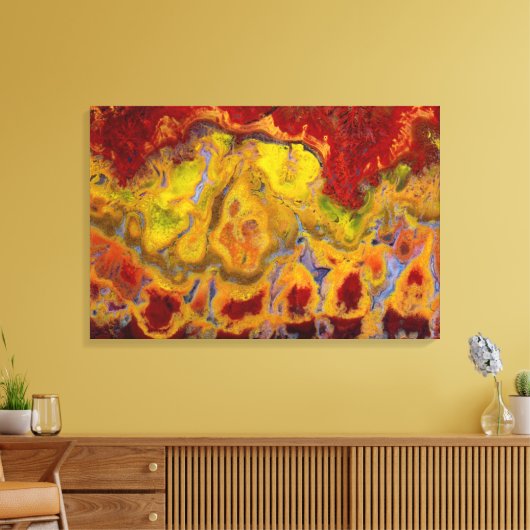 Red Crayola Jasper Canvas Afdruk (Insitu (Woonkamer))