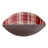 Red Cream Plaid Stripes American Football (Gedraaid 90)