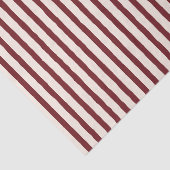 Red Cream Rustic Striped Tissuepapier (Detail)