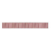 Red Cream Stripes Christmas Grosgrain Lint (Voorkant)