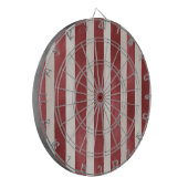 Red Cream Stripes Dartbord (Voorkant Links)