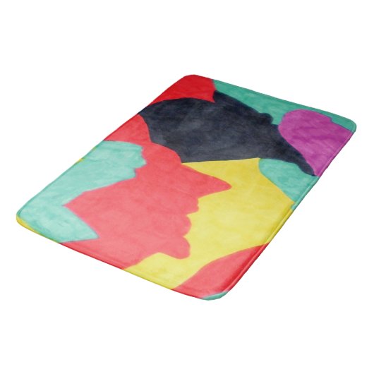 Red Creatures Bath Mat (Gekanteld)