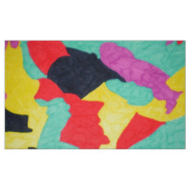 Red Creatures fabric Stof