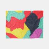 Red Creatures Fleece Deken (Voorkant (Horizontaal))