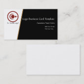 Red Crescent Moon & Planets Logo Visitekaartje (Voorkant / Achterkant)