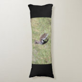 Red Crested Korhaan Lichaamskussen (Voorkant Verticaal)