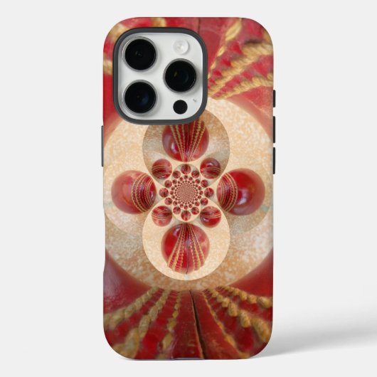 Red Cricket Balls Abstracte kunst Print Design Case-Mate iPhone Case (Achterkant)