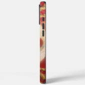 Red Cricket Balls Abstracte kunst Print Design Case-Mate iPhone Case (Achterkant / Links)
