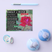 Red Crimson Roos, Floristry Adverteren Flyer (Enkel)