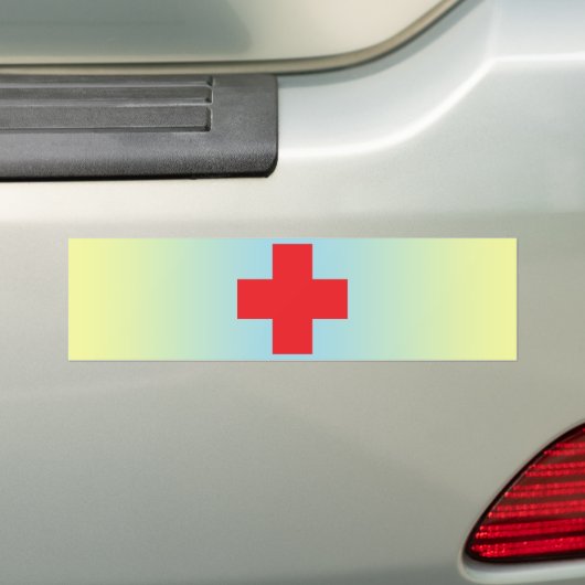 Red Cross Bumpersticker (Op auto)