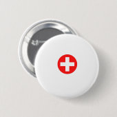 RED CROSS RONDE BUTTON 5,7 CM (Voorkant /achterkant)