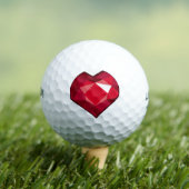 Red Crystal Golfballen (Insitu Shirt)