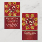 Red Crystal Star Yoga Studio Visitekaartje (Voorkant / Achterkant)