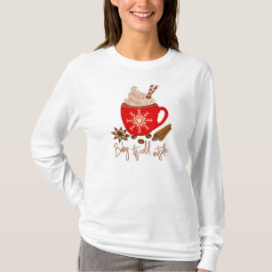 *~* Red cup BABY ITS KOUD BUITEN Kerstmis T-shirt