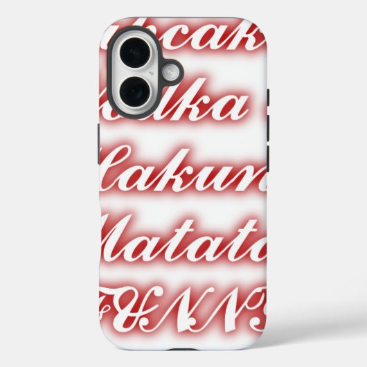Red Cupcakes Vodka Hakuna Matata FUNNY. Case-Mate iPhone Case (Achterkant)
