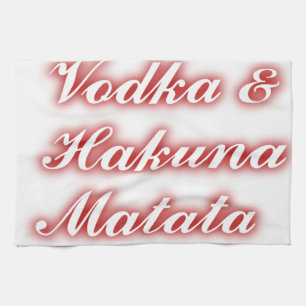 Red Cupcakes Vodka Hakuna Matata FUNNY. Theedoek