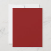 Red cupid angel wedding save the date (Achterkant)
