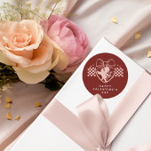 Red Cupid Singles Valentijnsdagfeest Ronde Sticker