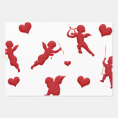 Red Cupid Valentijnsdag Inpakpapier Vel (Voorkant 2)