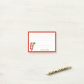 Red Currant Post-it® Notes (Op bureau)