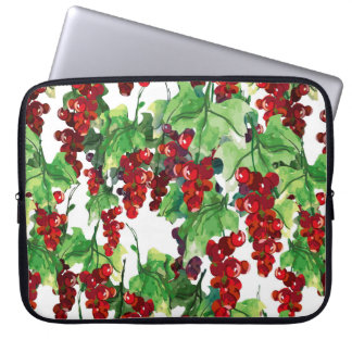Red Currant Seamless Patroon Laptop Sleeve