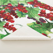 Red Currant Seamless Patroon Sherpa Deken (3/4)