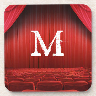 Red Curtain Theatre Monogram Drink Onderzetter