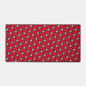 Red Custom Business Logo Pattern Bureaumat (Voorkant)