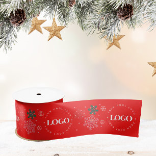 Red Custom Business Logo & Snowflake Kerstmis Lint