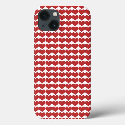 Red Cute Hearts Pattern BT iPad Air Case (Achterkant)
