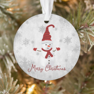 Red Cute Snowman