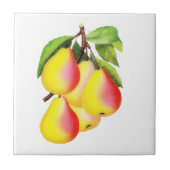 Red D’Anjou Pears — illustratie Tegeltje (Voorkant)