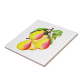 Red D’Anjou Pears — illustratie Tegeltje (Zijkant)
