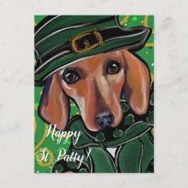 RED DACHSHUND BRIEFKAART