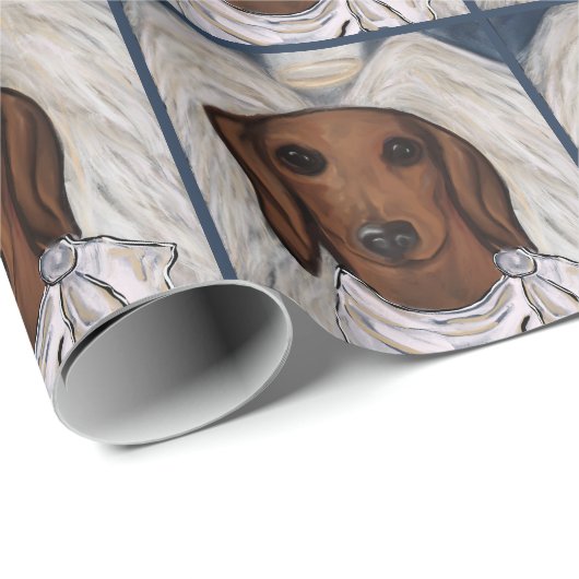 Red Dachshund Cadeaupapier (Rol Hoek)