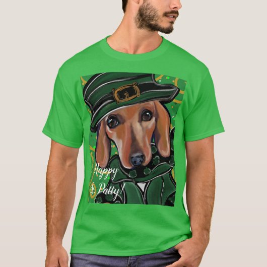 RED DACHSHUND T-SHIRT (Voorkant)