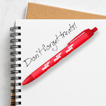 Red Dachshund Wiener Dog Ink Pen