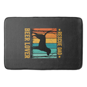 Red Dad Bierliefhebber Vintage Hond Badmat