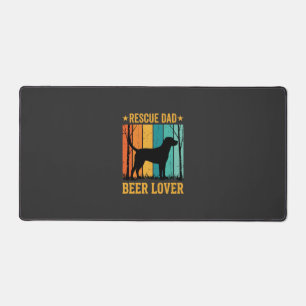 Red Dad Bierliefhebber Vintage Hond Bureaumat