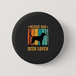 Red Dad Bierliefhebber Vintage Hond Ronde Button 5,7 Cm