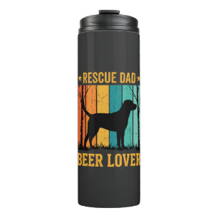 Red Dad Bierliefhebber Vintage Hond Thermosbeker