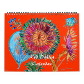 Red Dahlia Calendar Kalender (Hoes)
