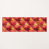 Red Dahlia Flower Natuur Personalized Yogamat (Voorkant (horizontaal))