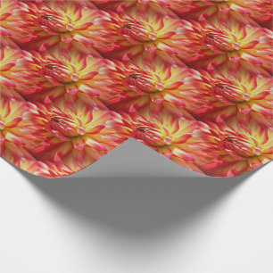 Red Dahlia Flower Pattern Natuur   Cadeaupapier
