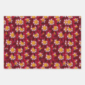 Red Dahlia Inpakpapier Vel (Voorkant 3)