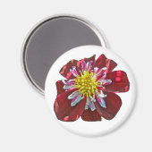 Red Dahlia Magnet (Recto/Verso)