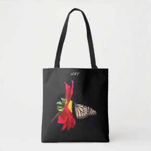Red Dahlia Monarch All-Over_Print Tas