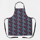 Red Daisies Apron Schort (Voorkant)