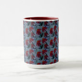 Red Daisy Coffee Mok (Midden)